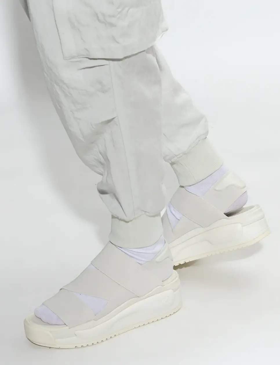 Y3 Rivalry Sandals Slip On Off White
