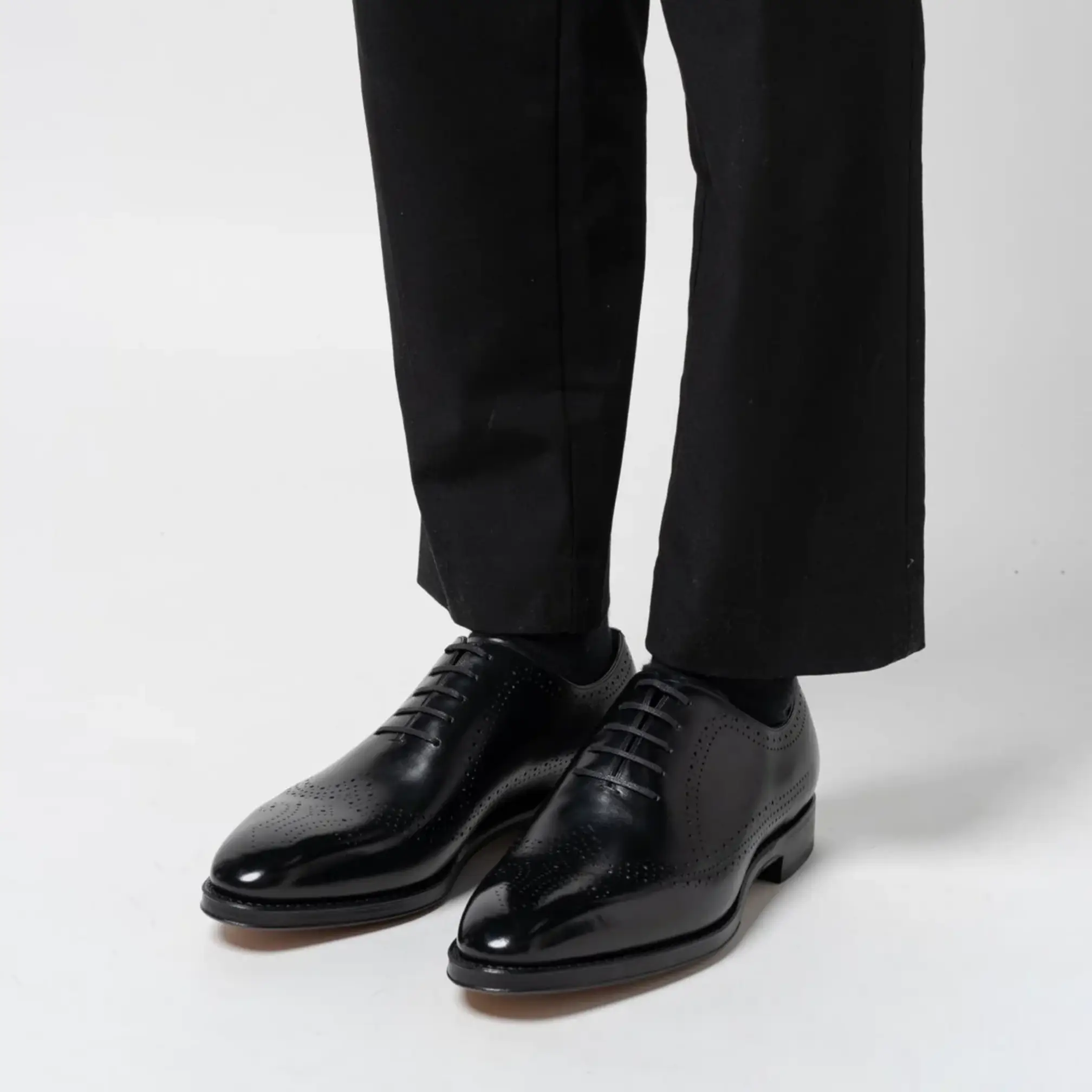 Bally Scandor Calfskin Leather Oxford Shoes Black
