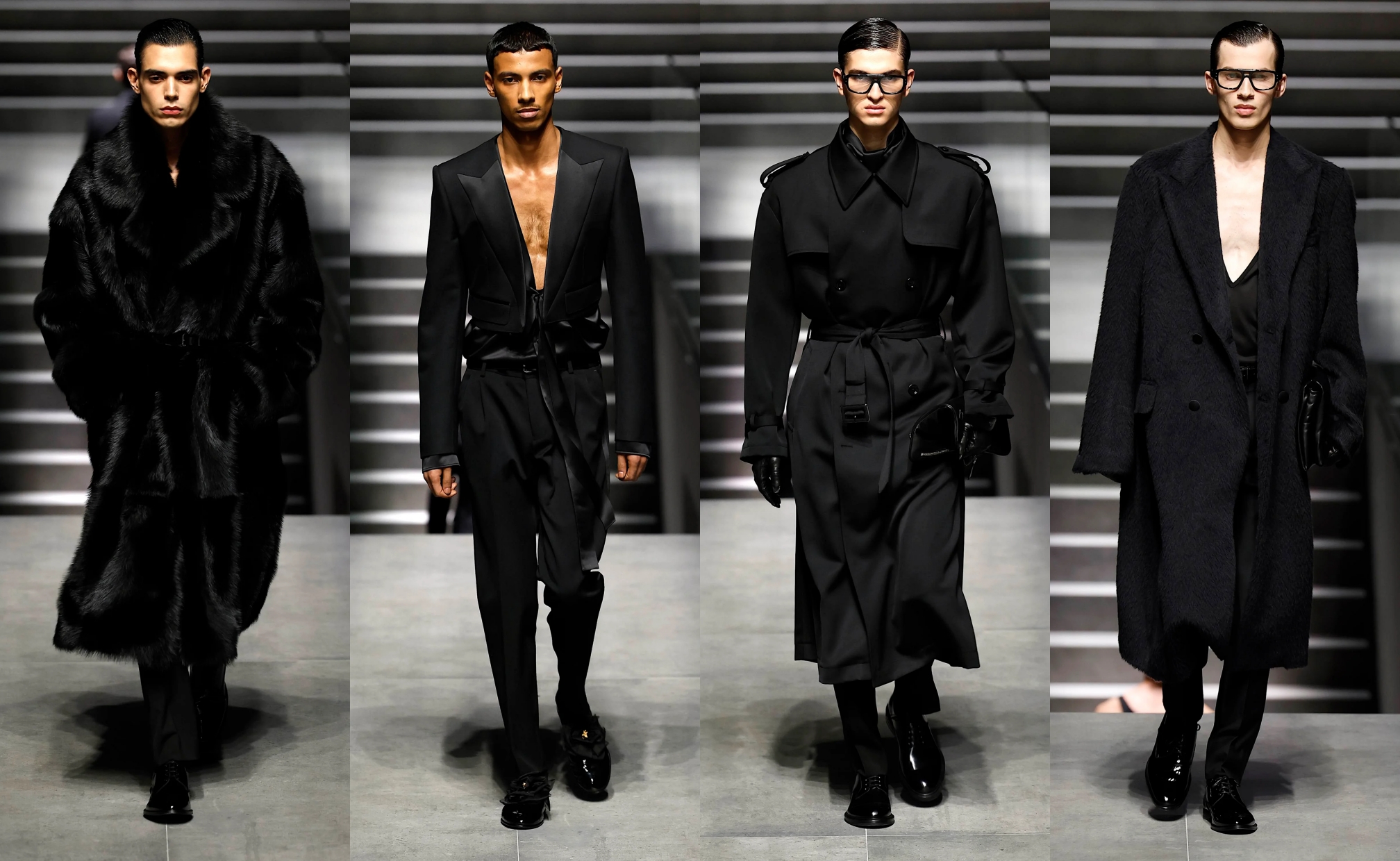 Koleksi Dolce & Gabbana di Milan Men's Fashion Week Fall/Winter 2024