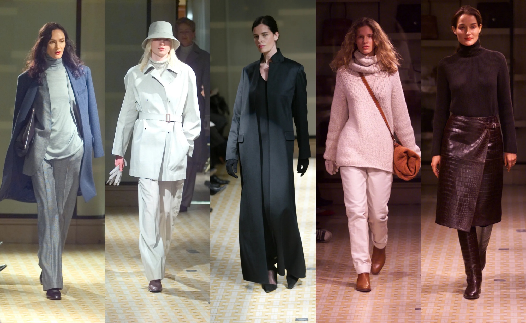 Beberapa tampilan busana Hermès yang dirancang oleh Margiela dari tahun 2000-2003