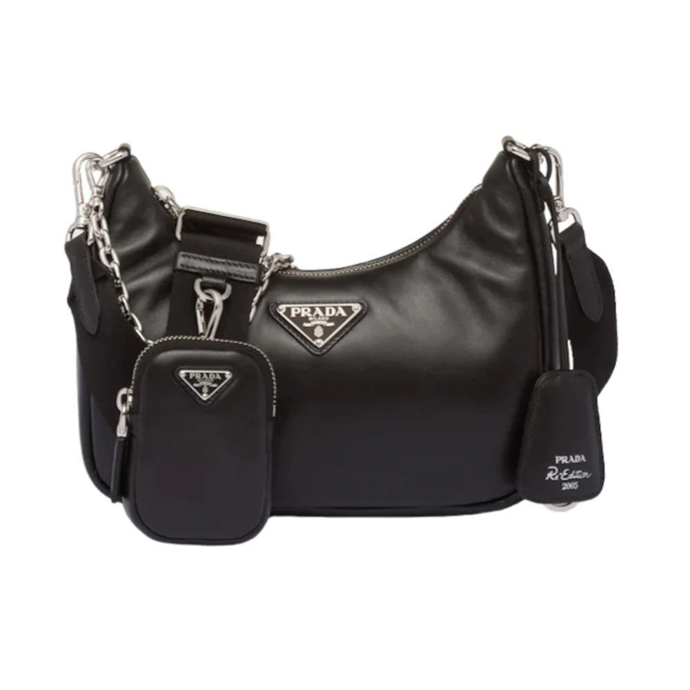 Re-Edition 2005 Nappa Soft Leather Bag Black