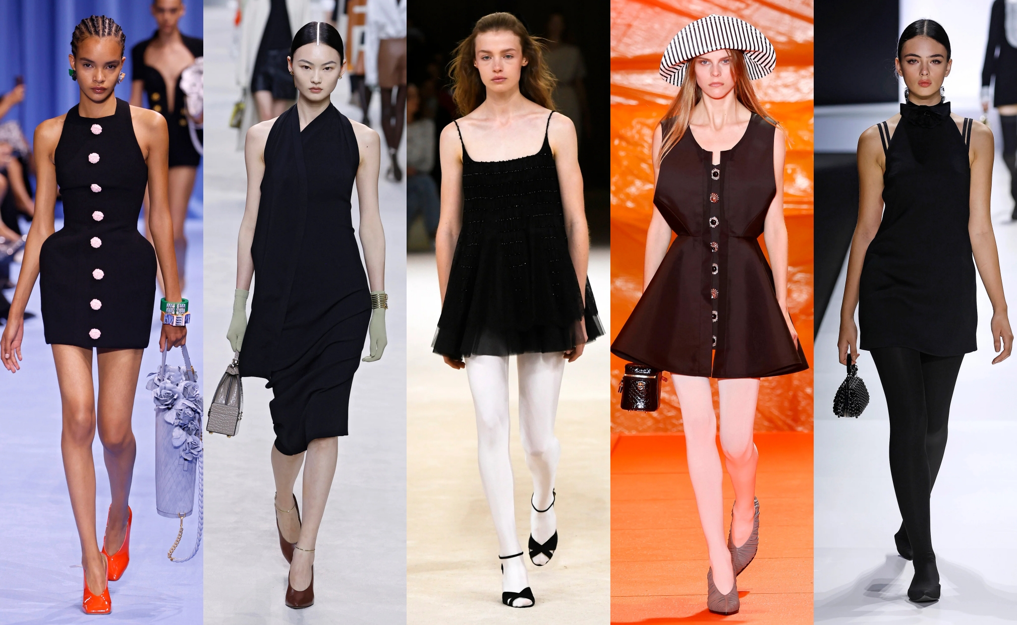 Balmain, Fendi, Chanel, Louis Vuitton, Dolce & Gabbana menghadirkan little black dress dalam koleksi Spring/Summer 2024