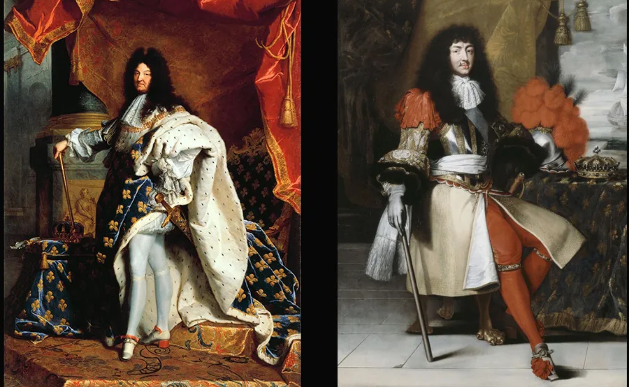 Raja Louis XIV yang menggunakan heels dalam salah satu lukisannya