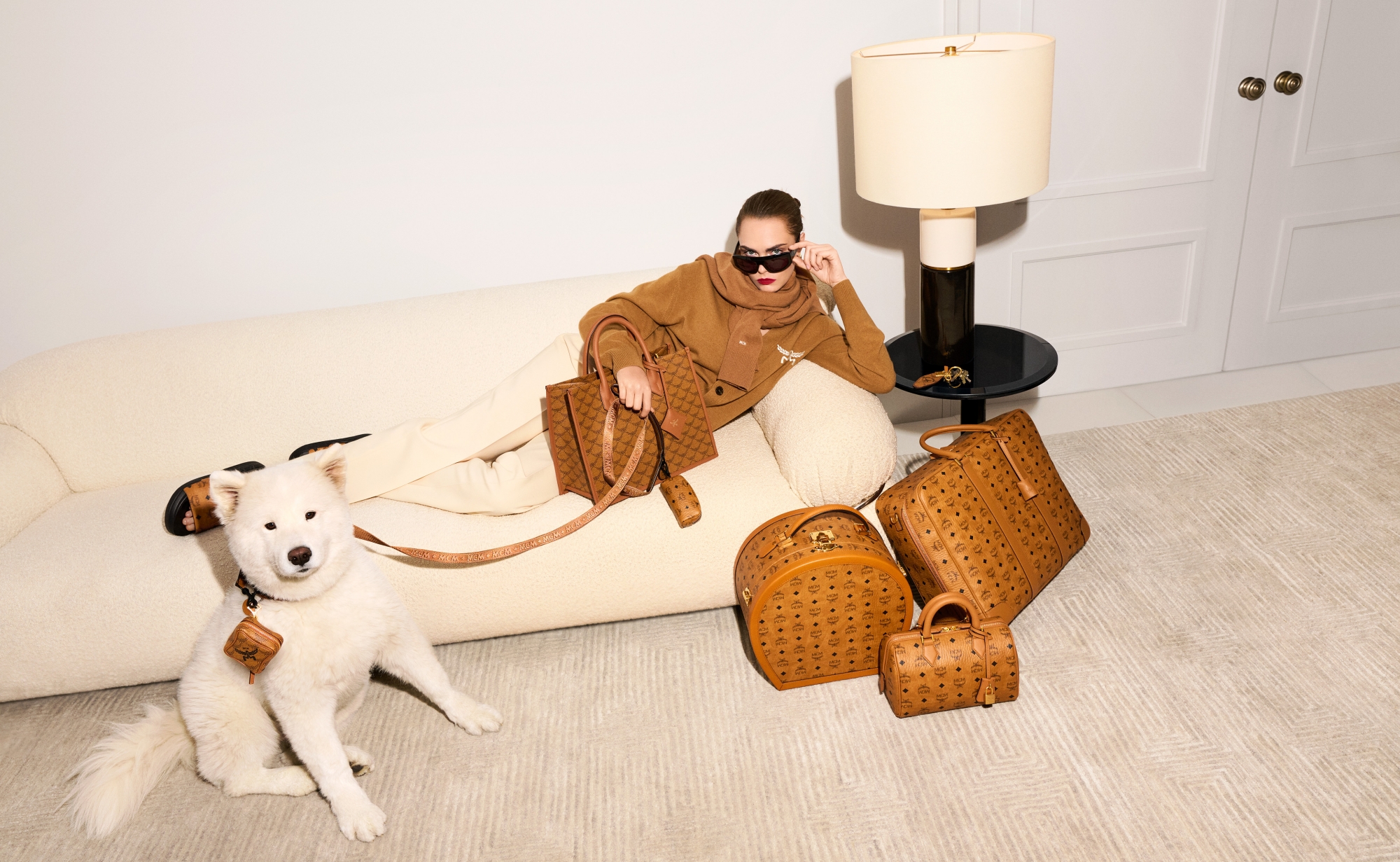 Campaign MCM koleksi Spring/Summer 2024 menampilkan Cara Delevigne