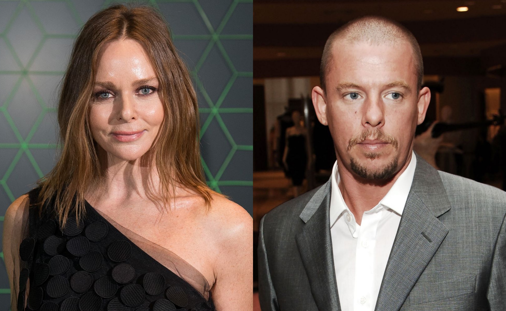 Potret Stella McCartney (kiri) dan mendiang Alexander McQueen (kanan)