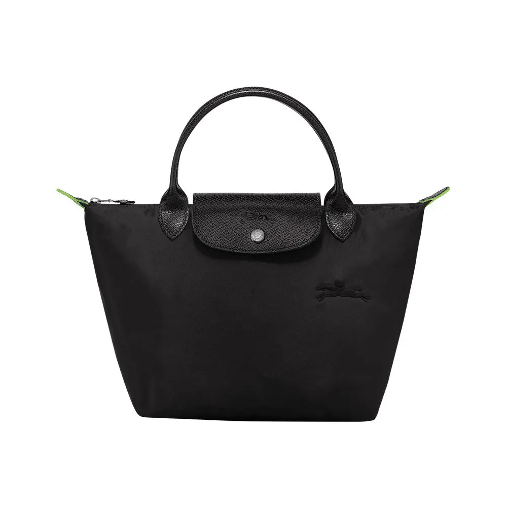 Le Pliage Green Small Top Handle Bag Black