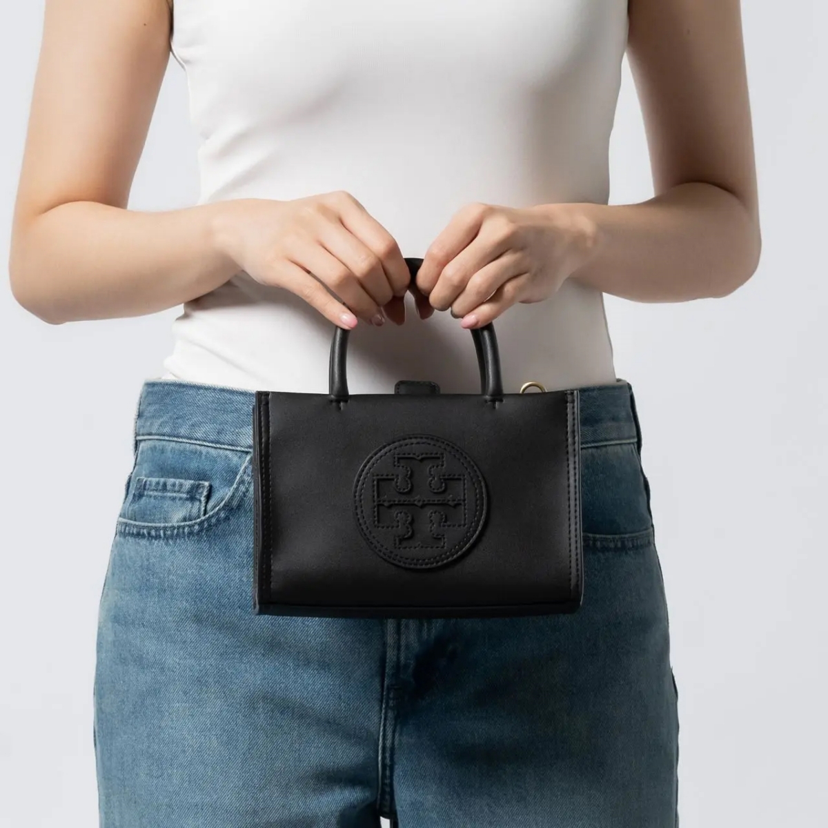 Tory Burch Ella Eco Tote Bag Mini Black