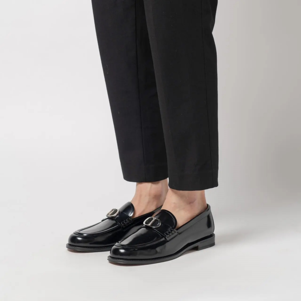 Christian Dior Granville Loafers Black Polished