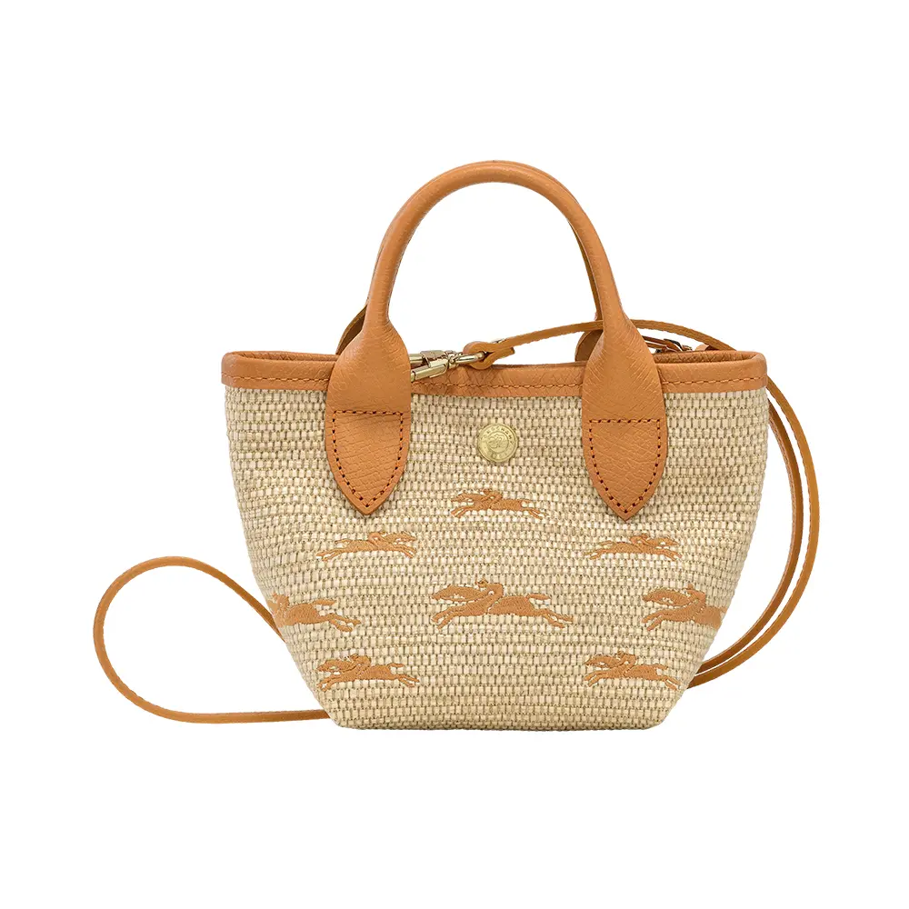 Le Panier Pliage Extra Small Canvas Basket Bag Apricot