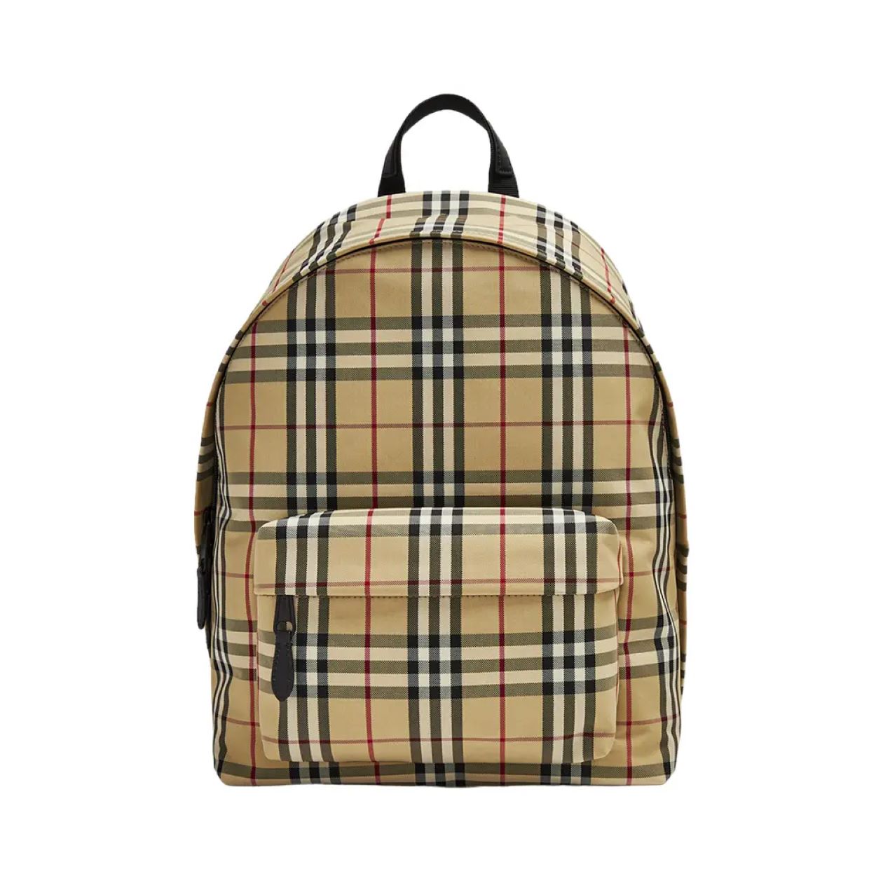 Burberry Check Plain Backpack Archive Beige