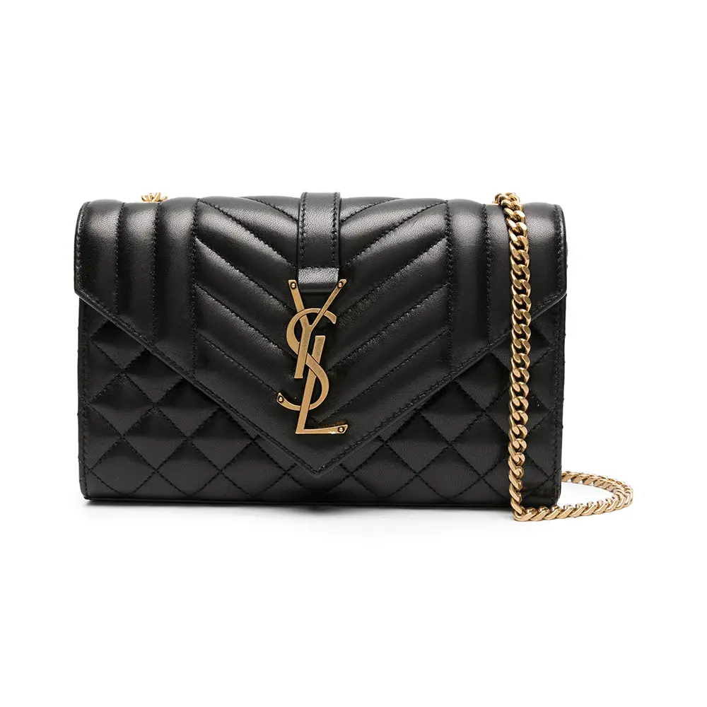 Envelope Small Chain Shoulder Bag Black