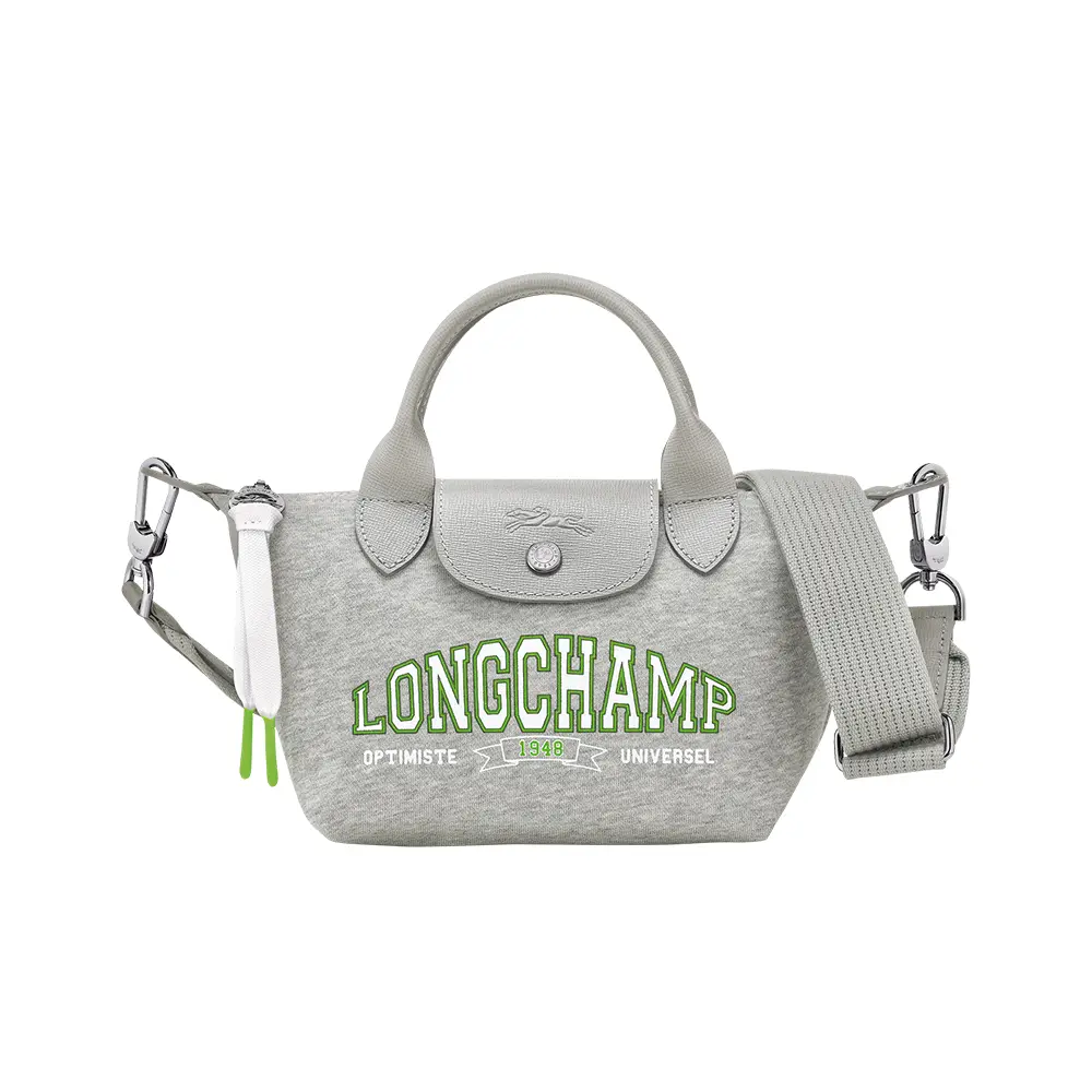 Le Pliage Collection University Codes Extra Small Handbag Grey