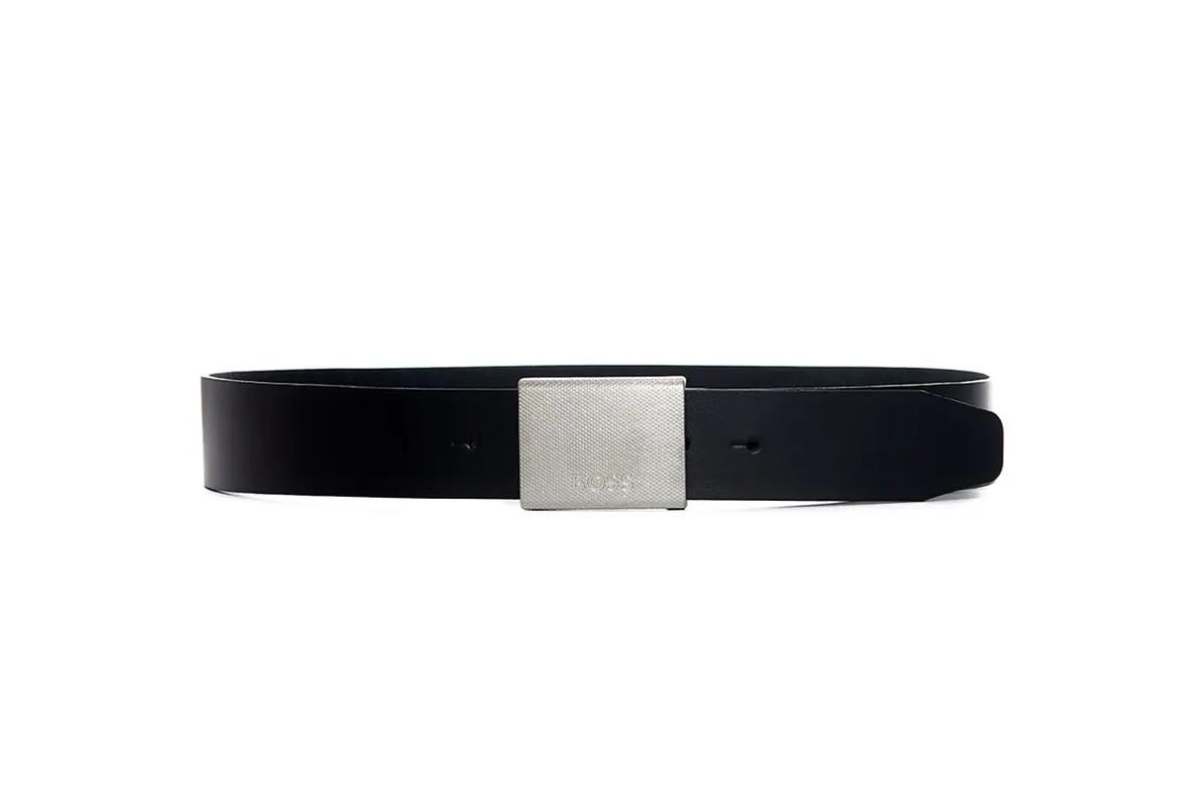 Hugo Boss Jep_Sz40 Leather Belt Black