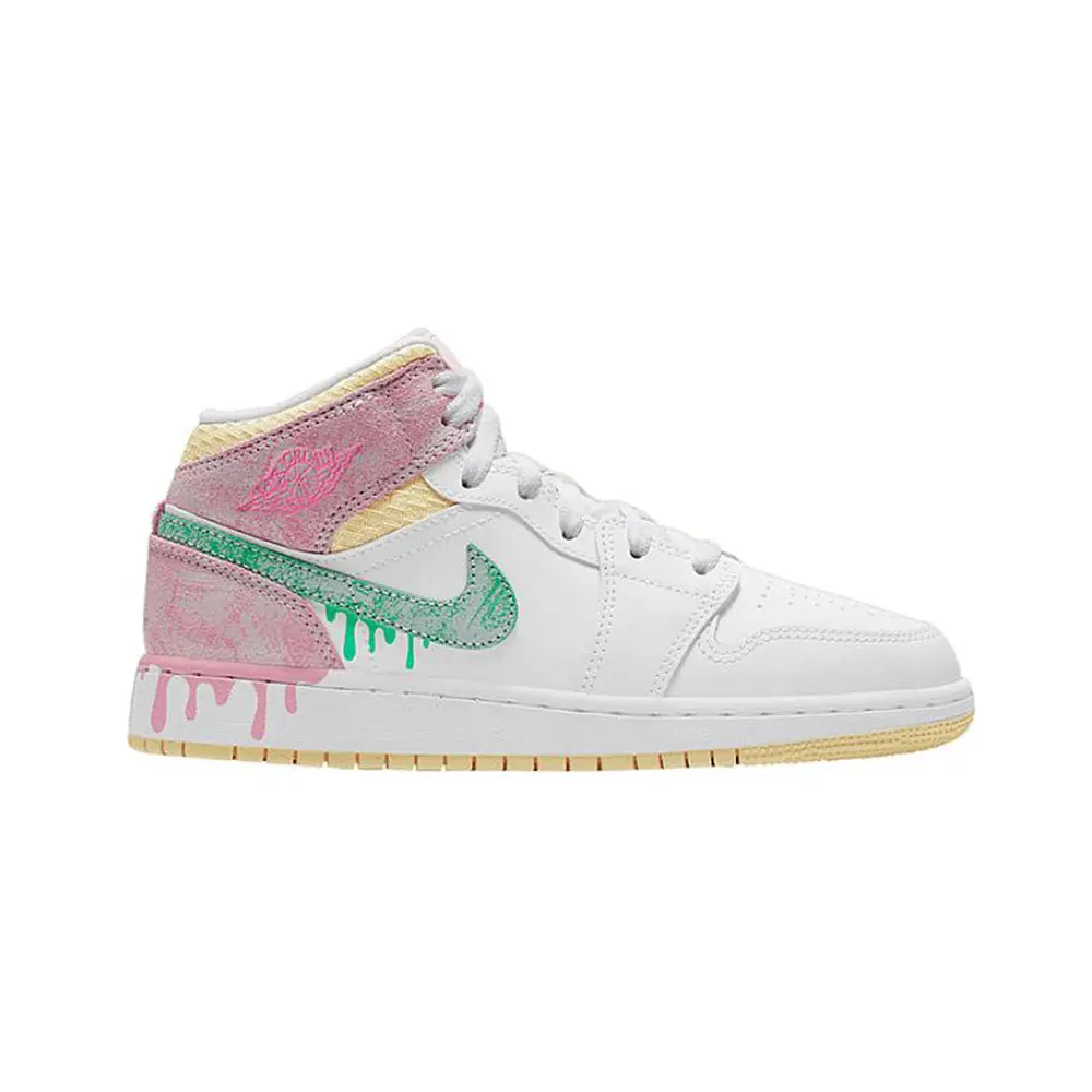 Air Jordan 1 Mid Paint Drip (GS) Women