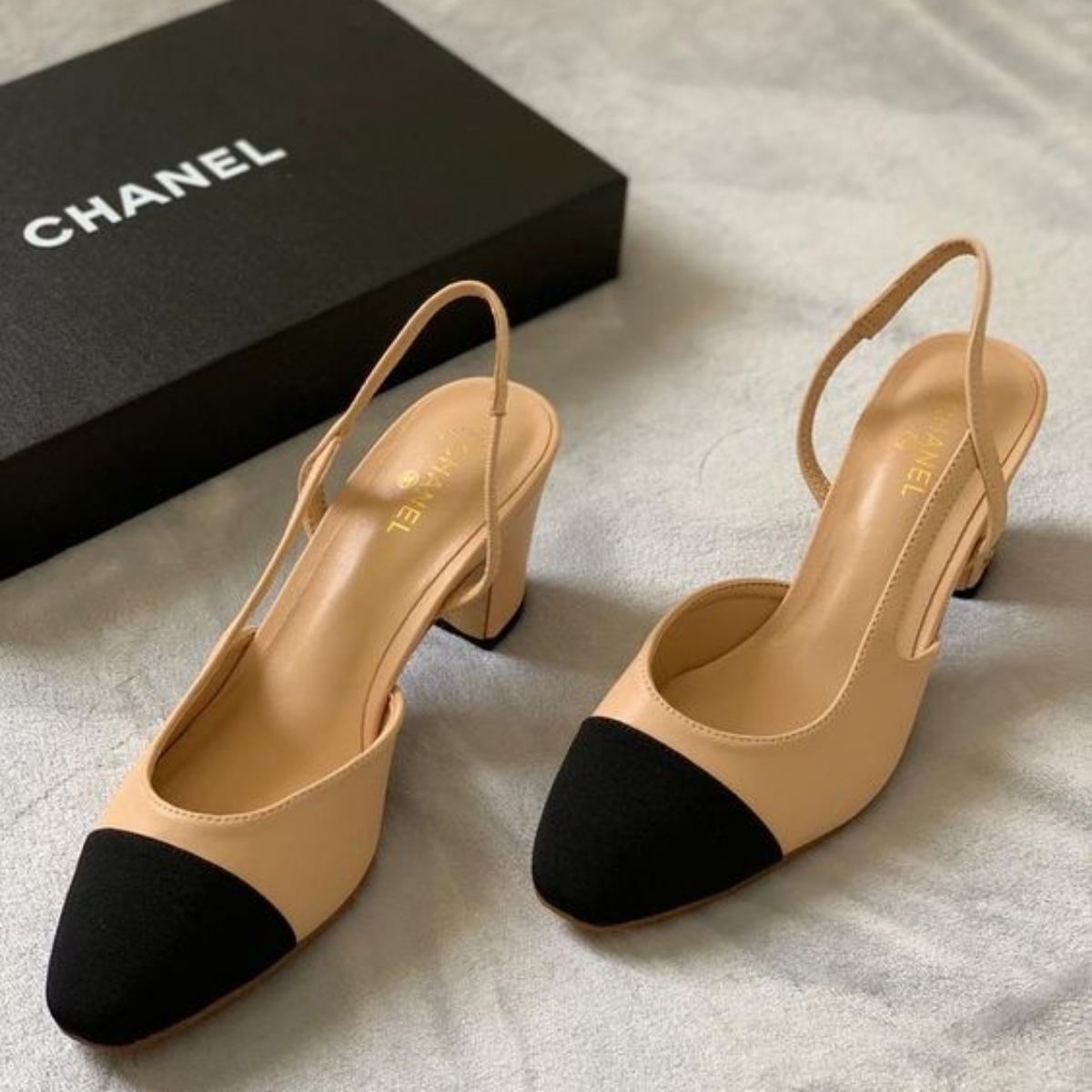 Chanel Two-tone Slingbacks