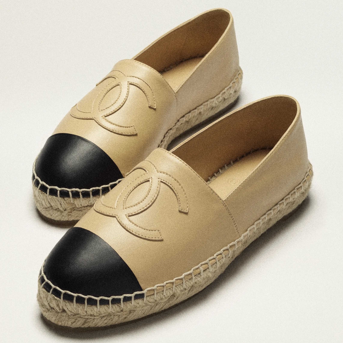 Chanel two-tone espadrilles