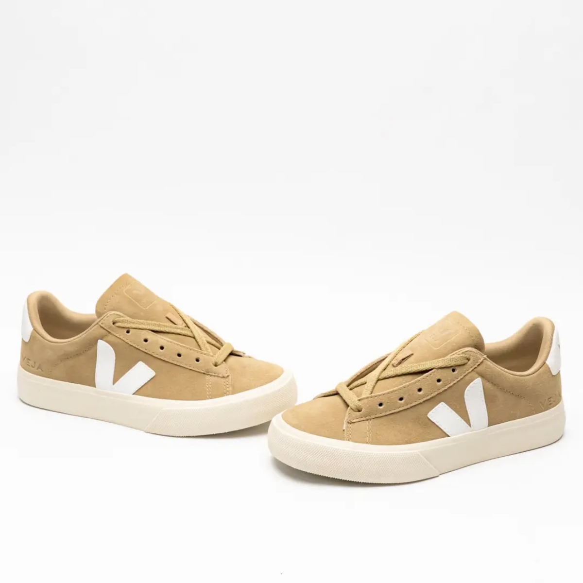 Veja Campo Suede Leathers Sneakers Dune White Women 