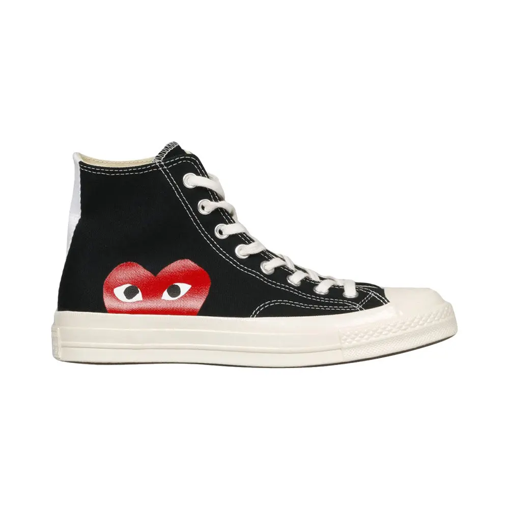 Comme Des Garçons Big Heart High Top Sneakers Black