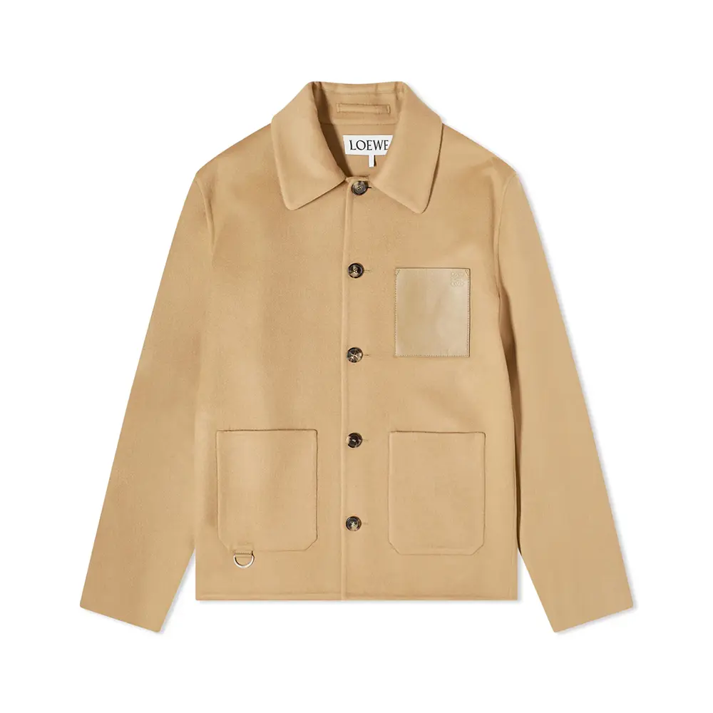 Loewe Anagram Workwear Jacket Camel Men