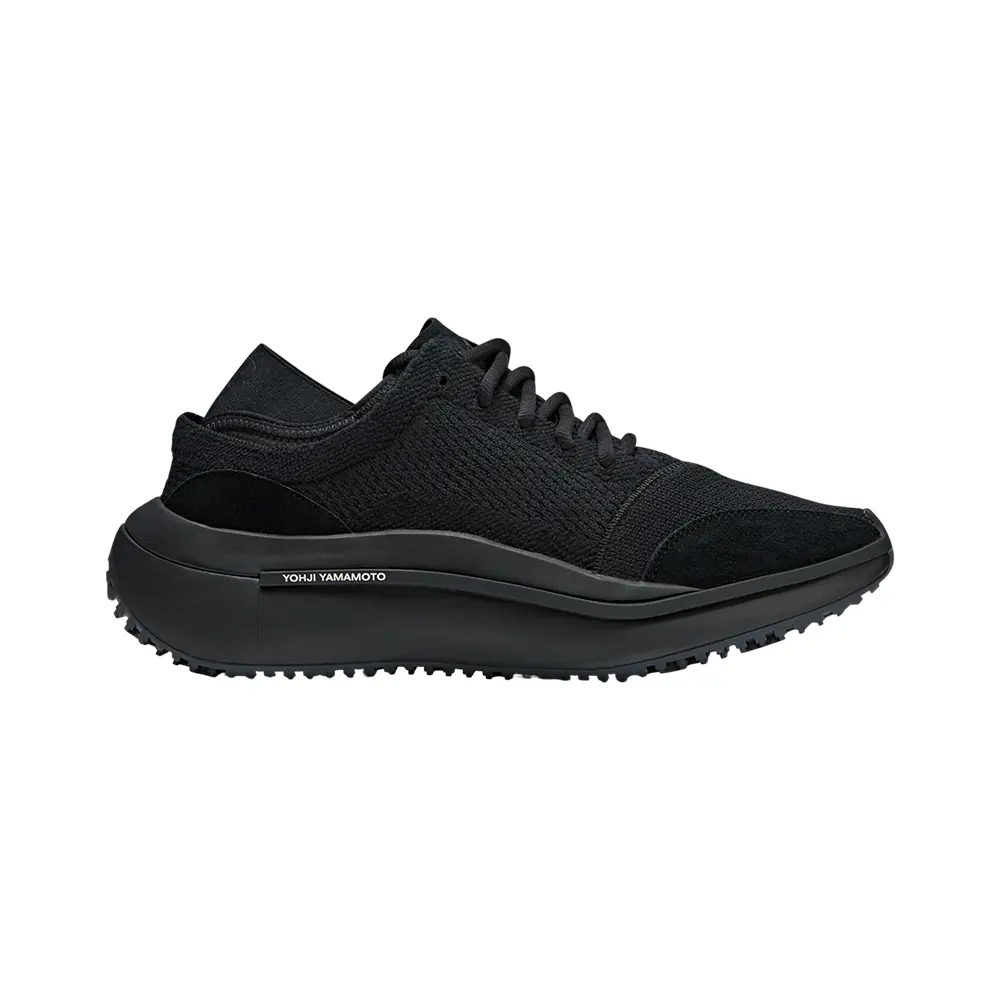 Y-3 Qisan Knit Low-Top Sneakers All Black