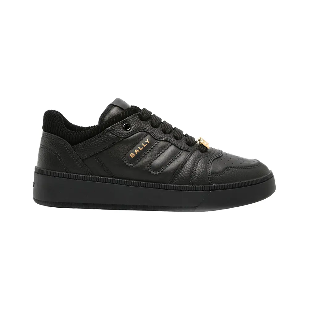 Bally Royalty Grained Leather Sneakers Black