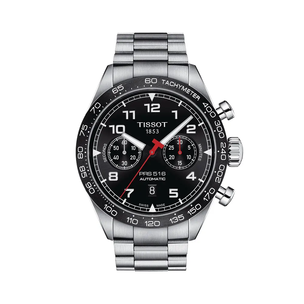 Tissot T-Sport PRS 516 45 - T131.627.11.052.00 Black Chronograph Steel Strap