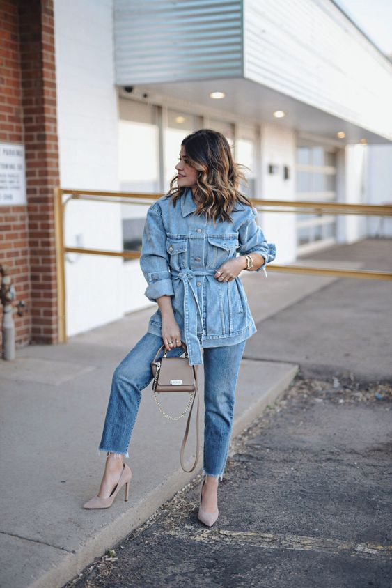 outfit denim