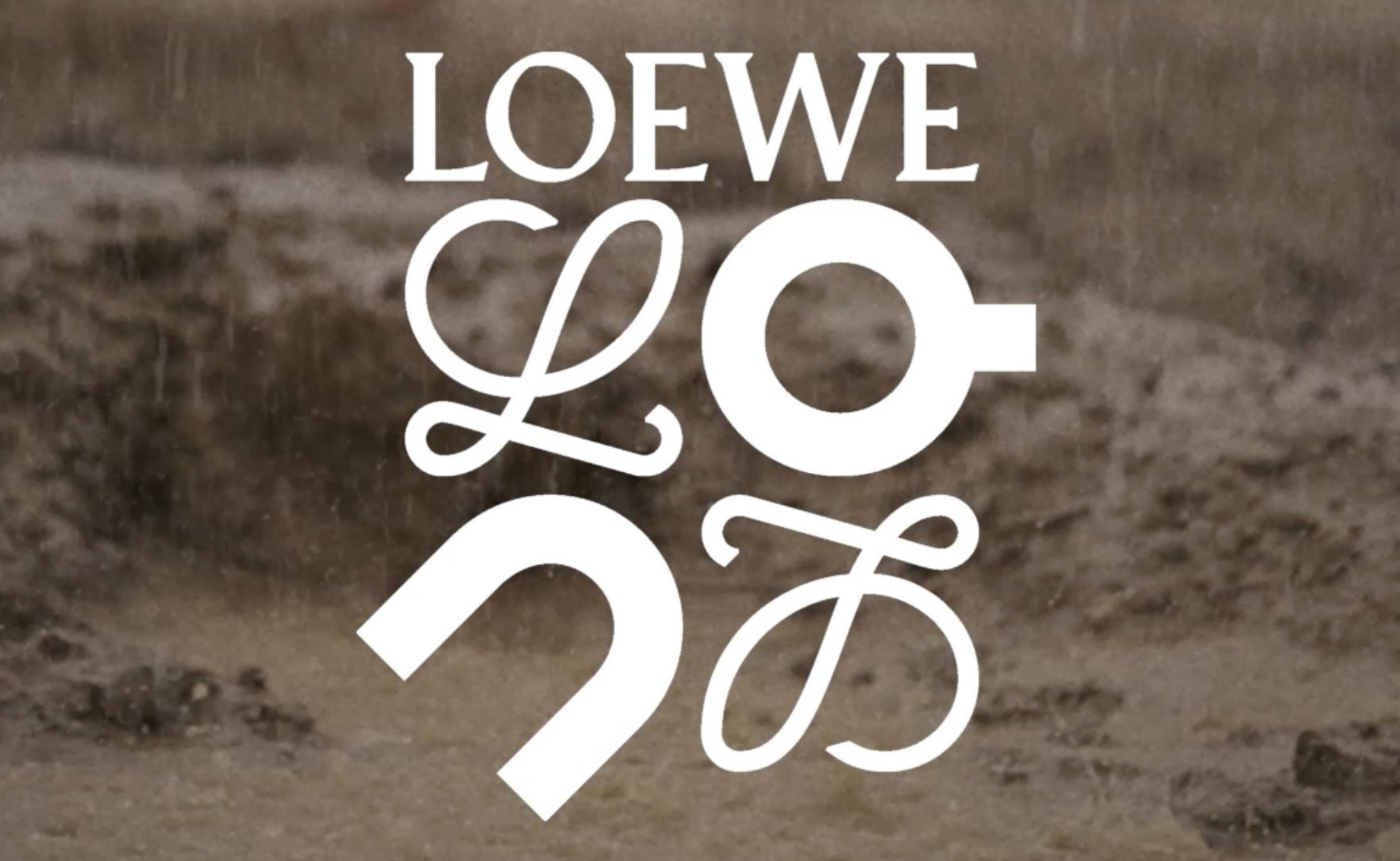 Logo kolaborasi Loewe x ON 2024