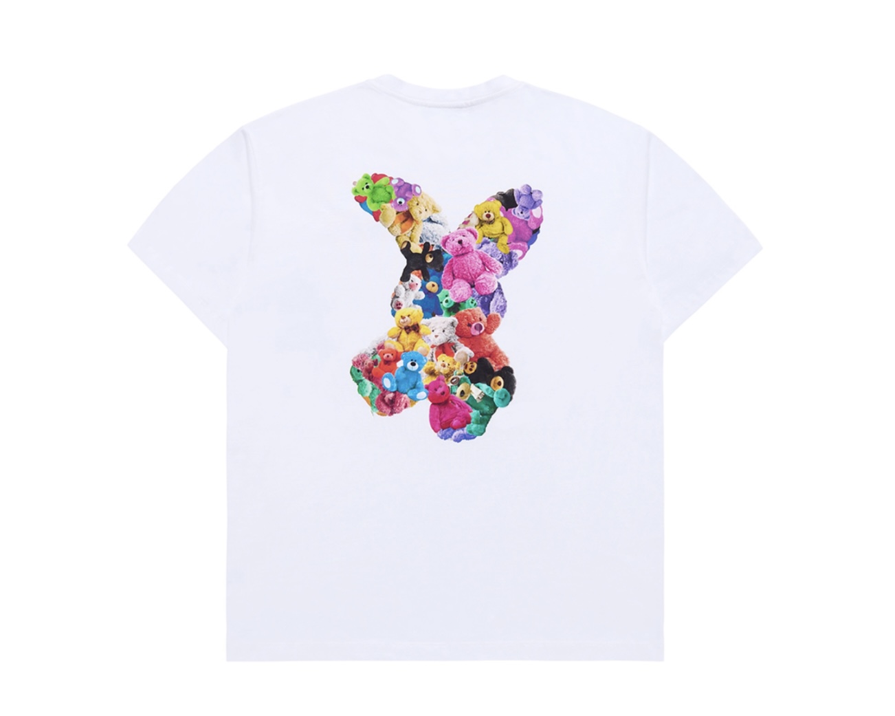 acmé de la vie Bear Doll Fuzzy Rabbit T-Shirt White