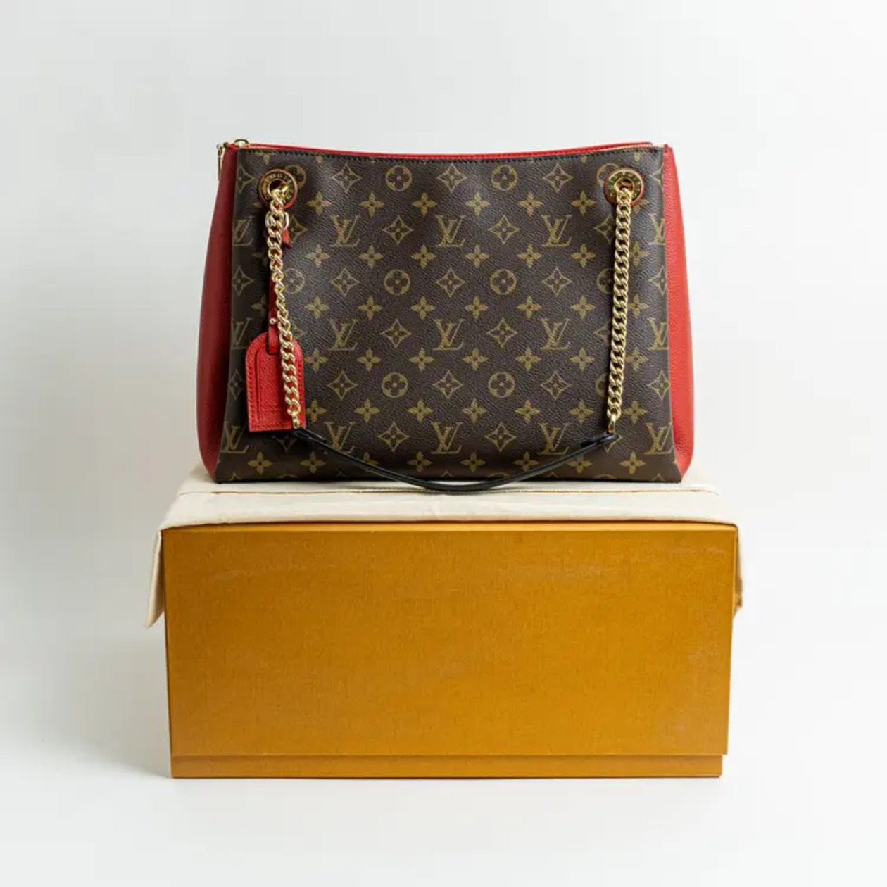 Louis Vuitton Surene MM Monogram Canvas Cerise Red