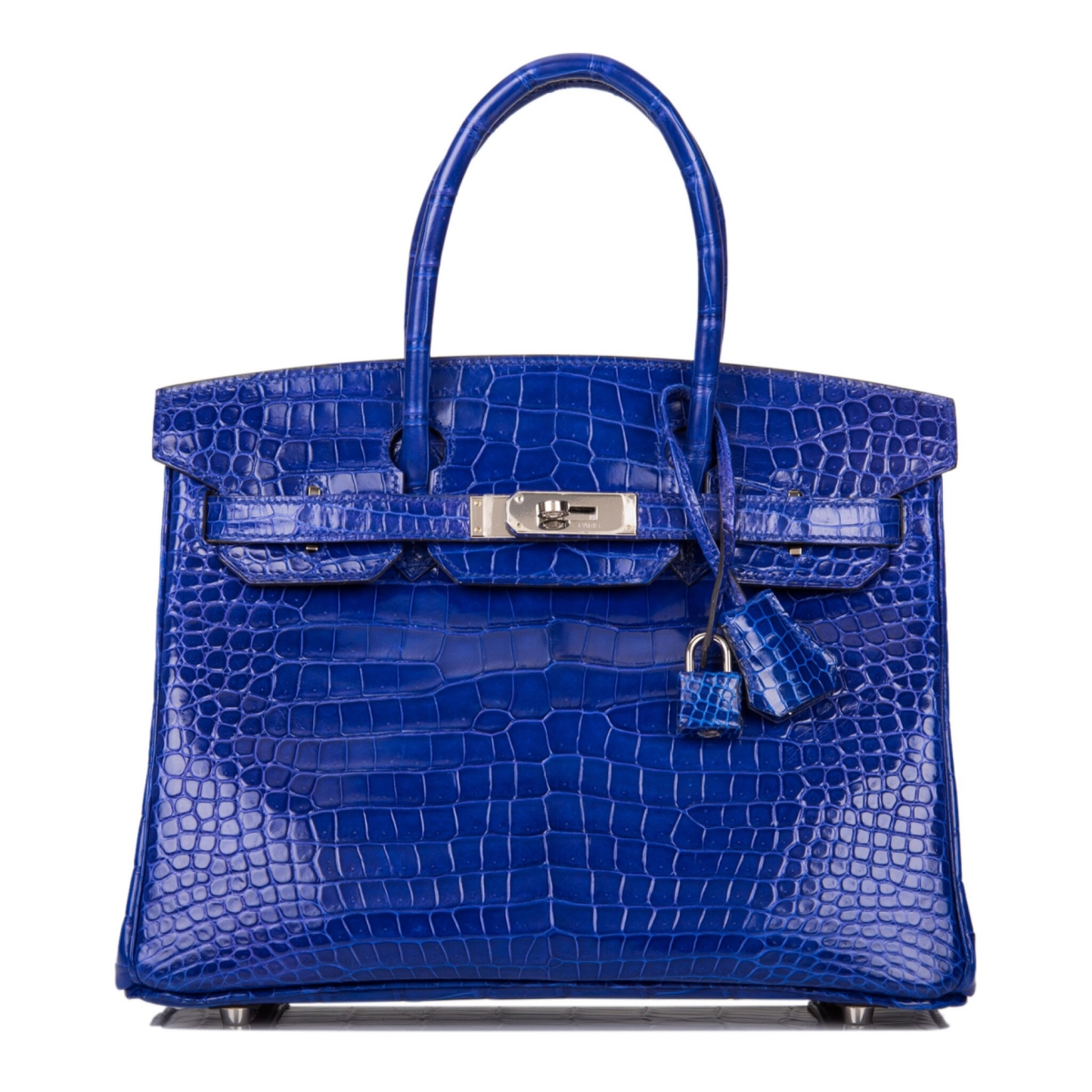 Tas Electric Blue Crocodile Hermès Birkin