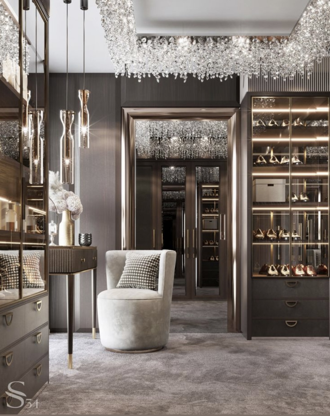 Luxury walk in closet