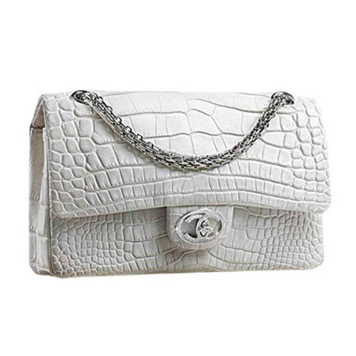 Chanel C Mini Coco Handle with Chain Caviar Dark Grey Lghw