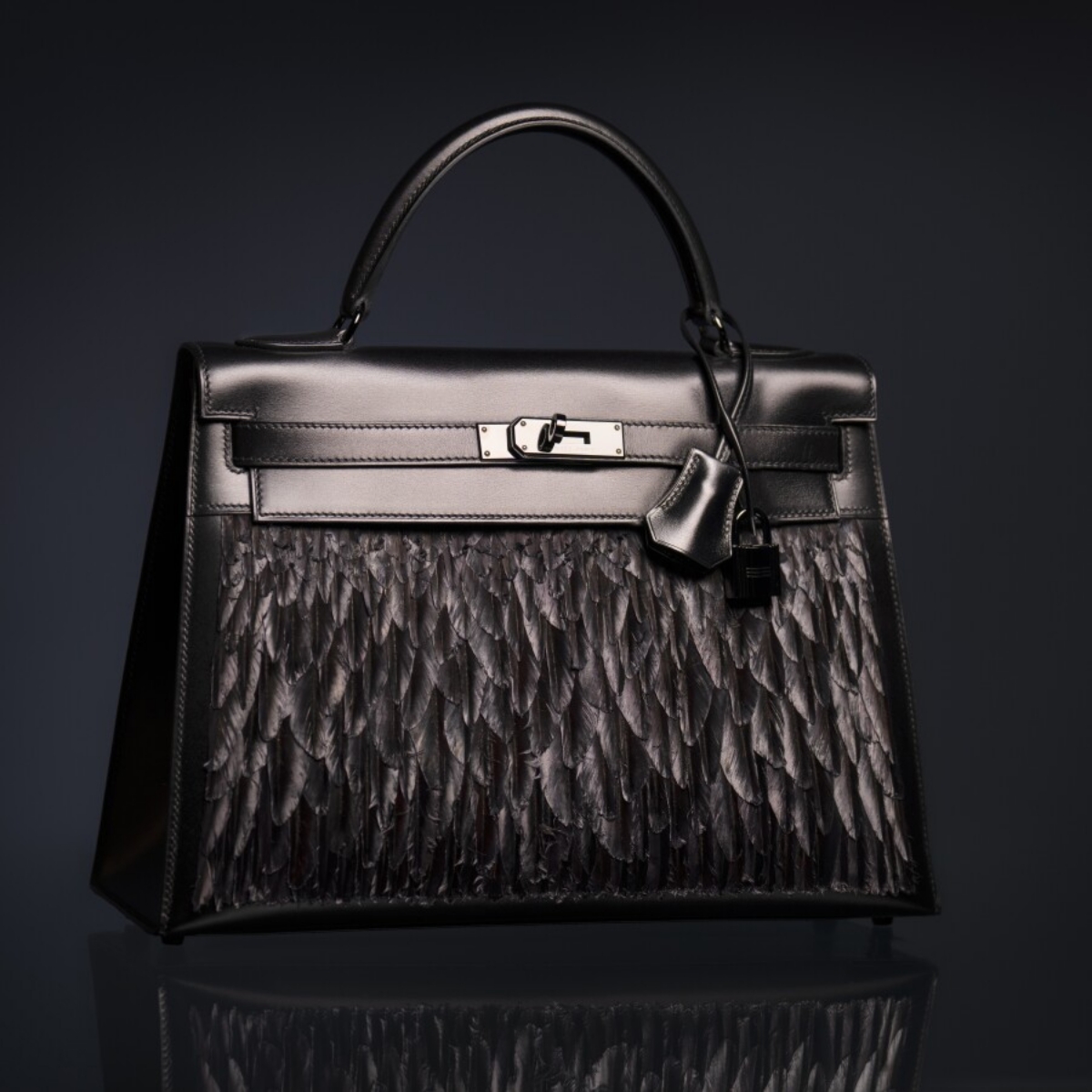 Hermès So Black Feather Kelly