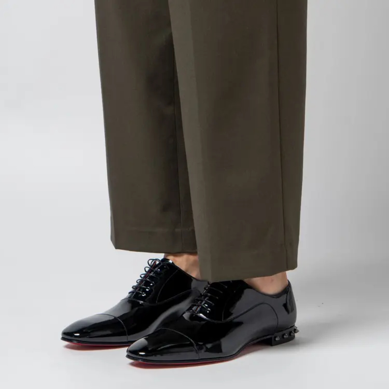 Christian Louboutin So Greggo Patent Oxford Shoes Black