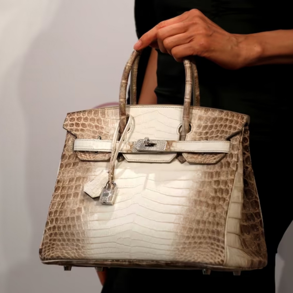 Hermès Niloticus Crocodile Himalaya Birkin