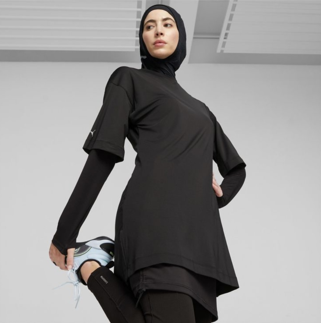 Active Harmonis Set Hijab - Kaos, Manset & Legging