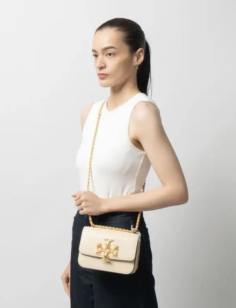 Tory Burch Eleanor Small Crossbody Bag New Cream