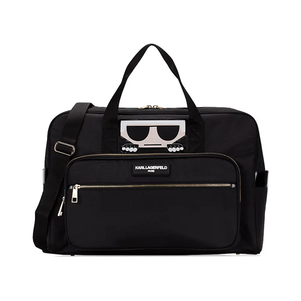 Karl Lagerfeld Paris Let's Go Duffle Bag Black