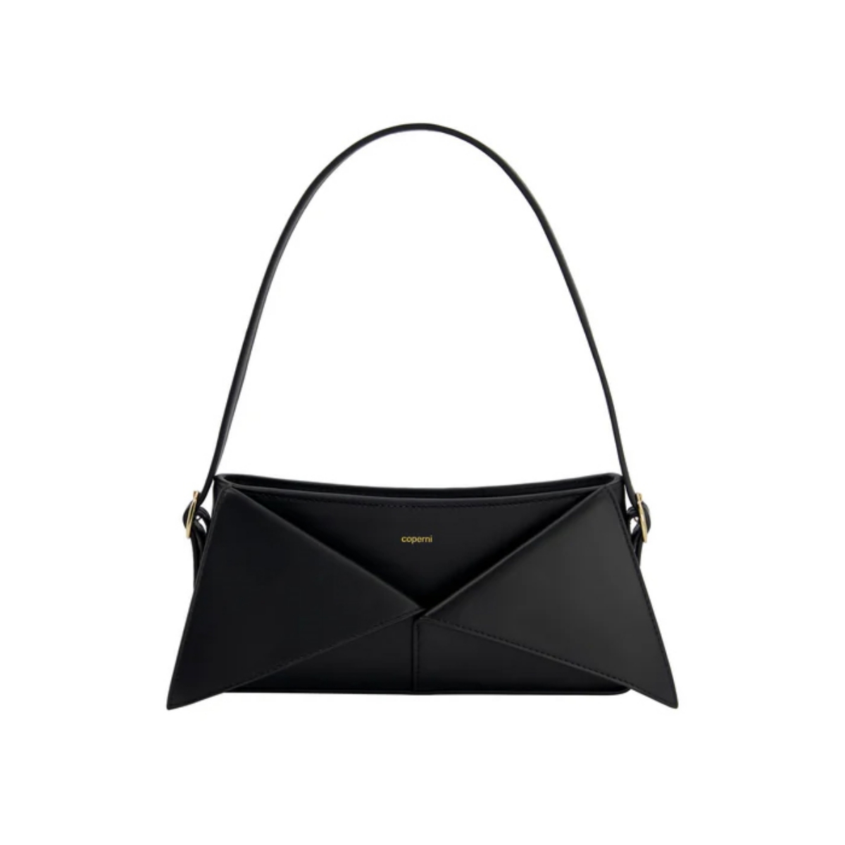 Tampilan tas Coperni Belt Baguette Shoulder Bag Black