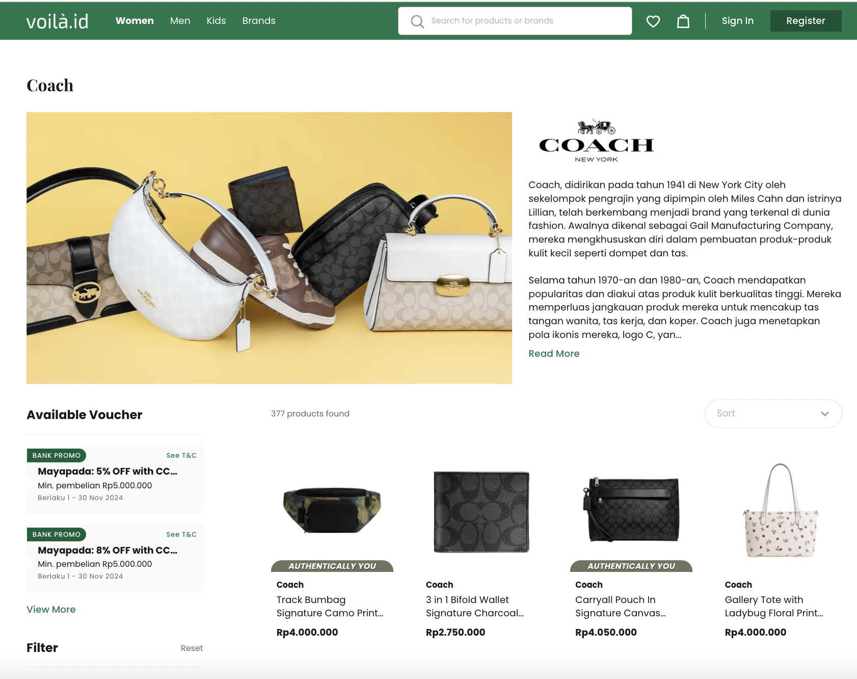 Harga Coach