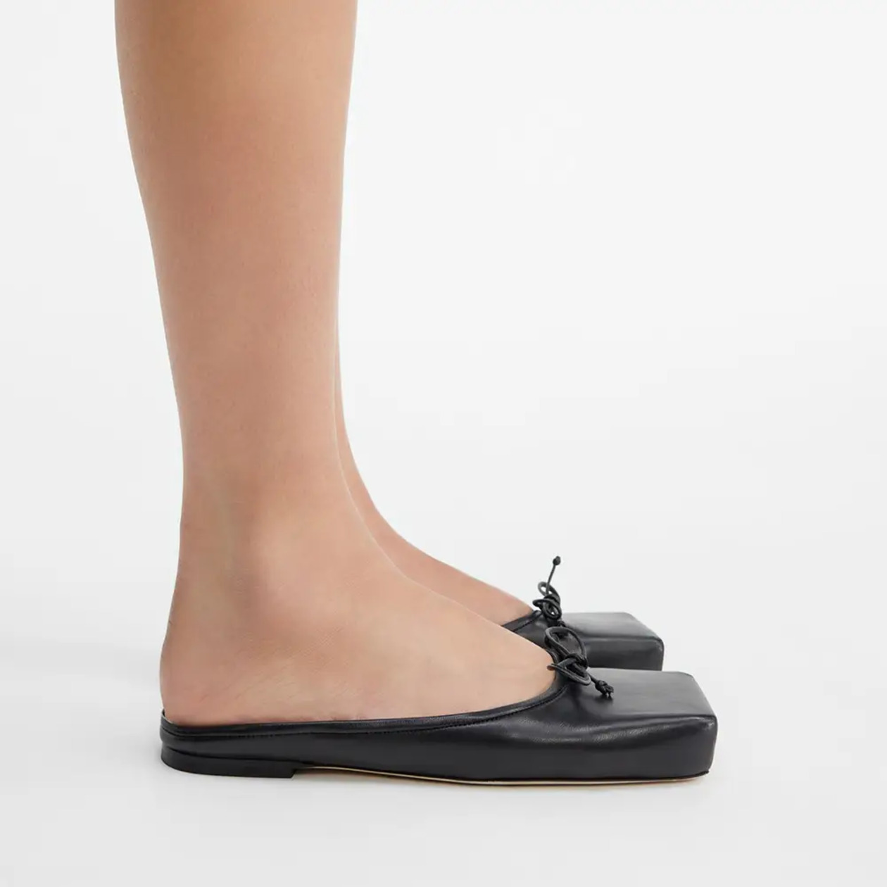 Jacquemus The Flat Ballet Mules Black