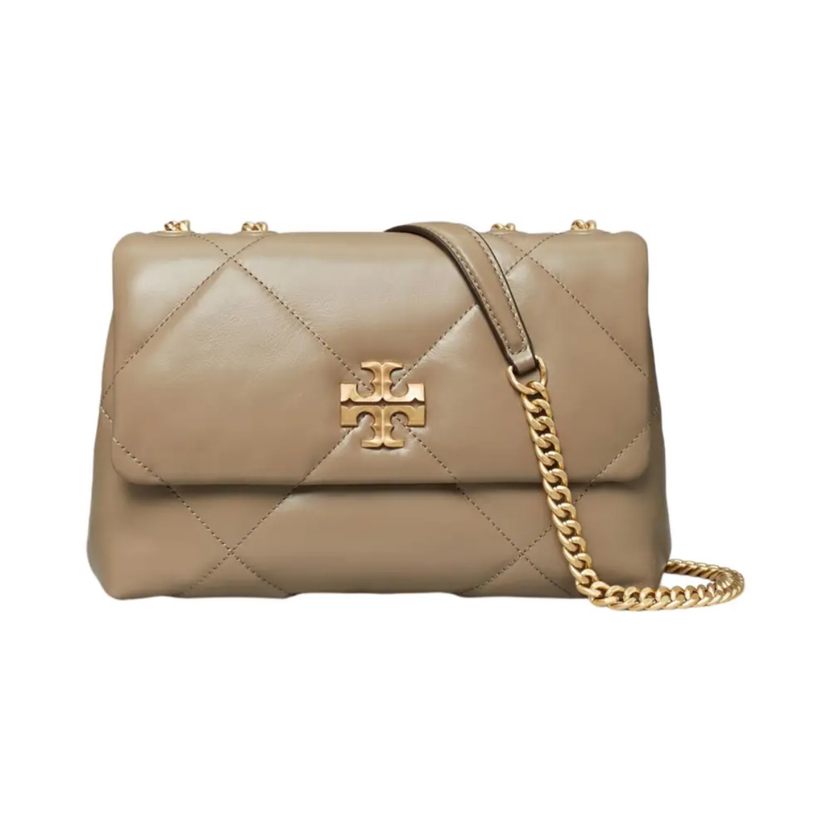 Tory Burch Kira Diamond Quilt Taupe Oak