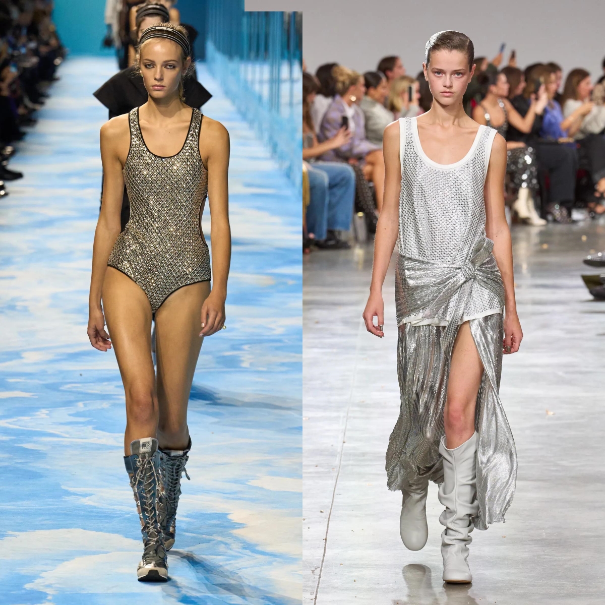 Model menampilkan style u-turns: tank tops