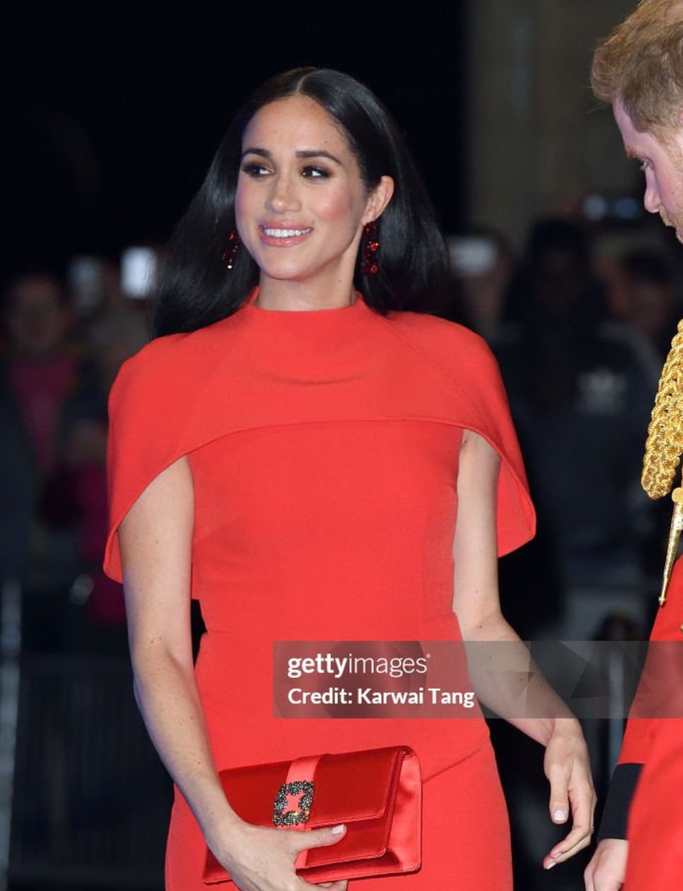 Meghan, Duchess of Sussex accompanied by Prince Harry, Duke of Sussex attends the Mountbatten Festival of Music at Royal Albert Hall on March 07, 2020 in London, England. (Photo by Karwai Tang/WireImage