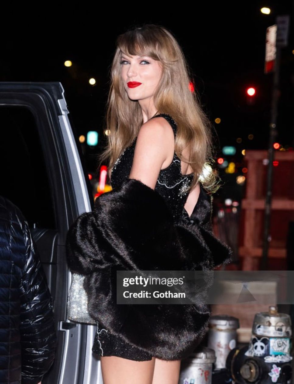 Taylor Swift is seen in the Lower East Side on December 13, 2023 in New York City.