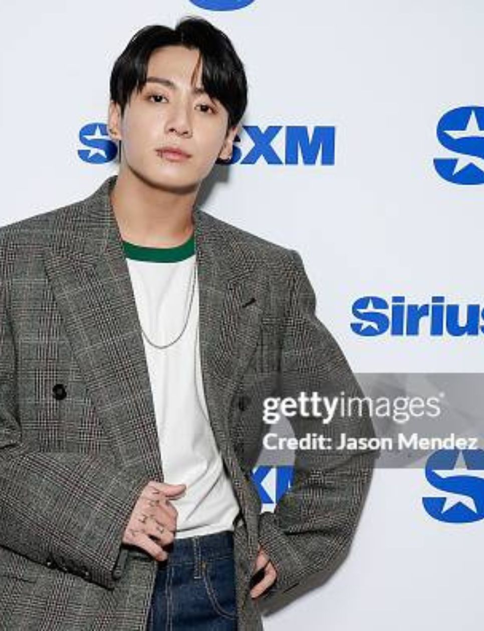 Jung Kook visits SiriusXM Studios on November 08, 2023 in New York City.