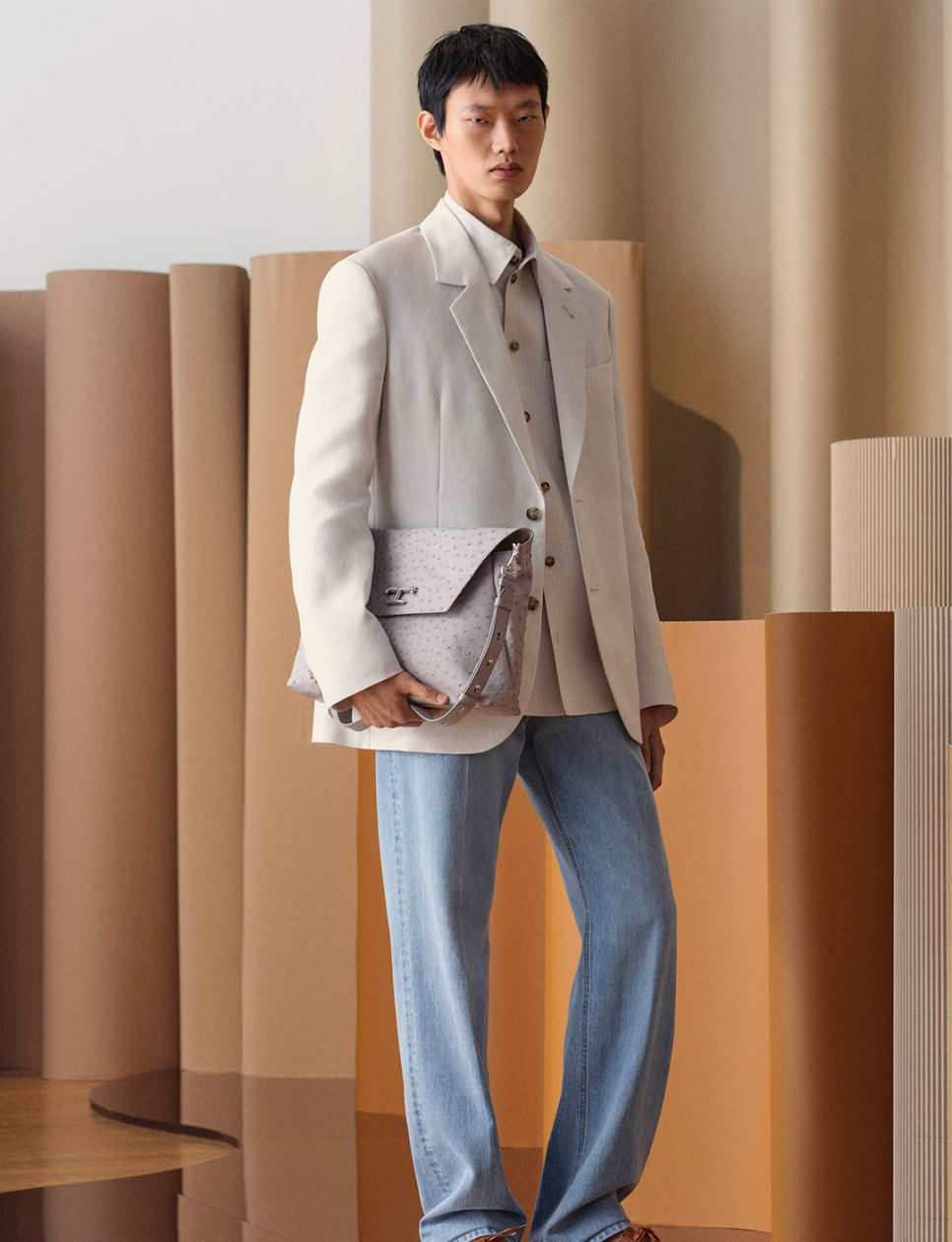 Tod’s Spring/Summer 2025 Menswear Collection Look 3. Sumber gambar: tods.com