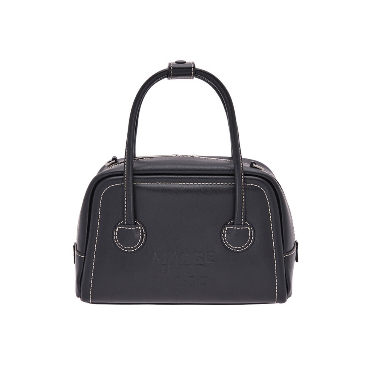 Marge Sherwood Soft Mini Tote Bag Leather Black Plain (Sumber foro: https://margesherwood.com/) 