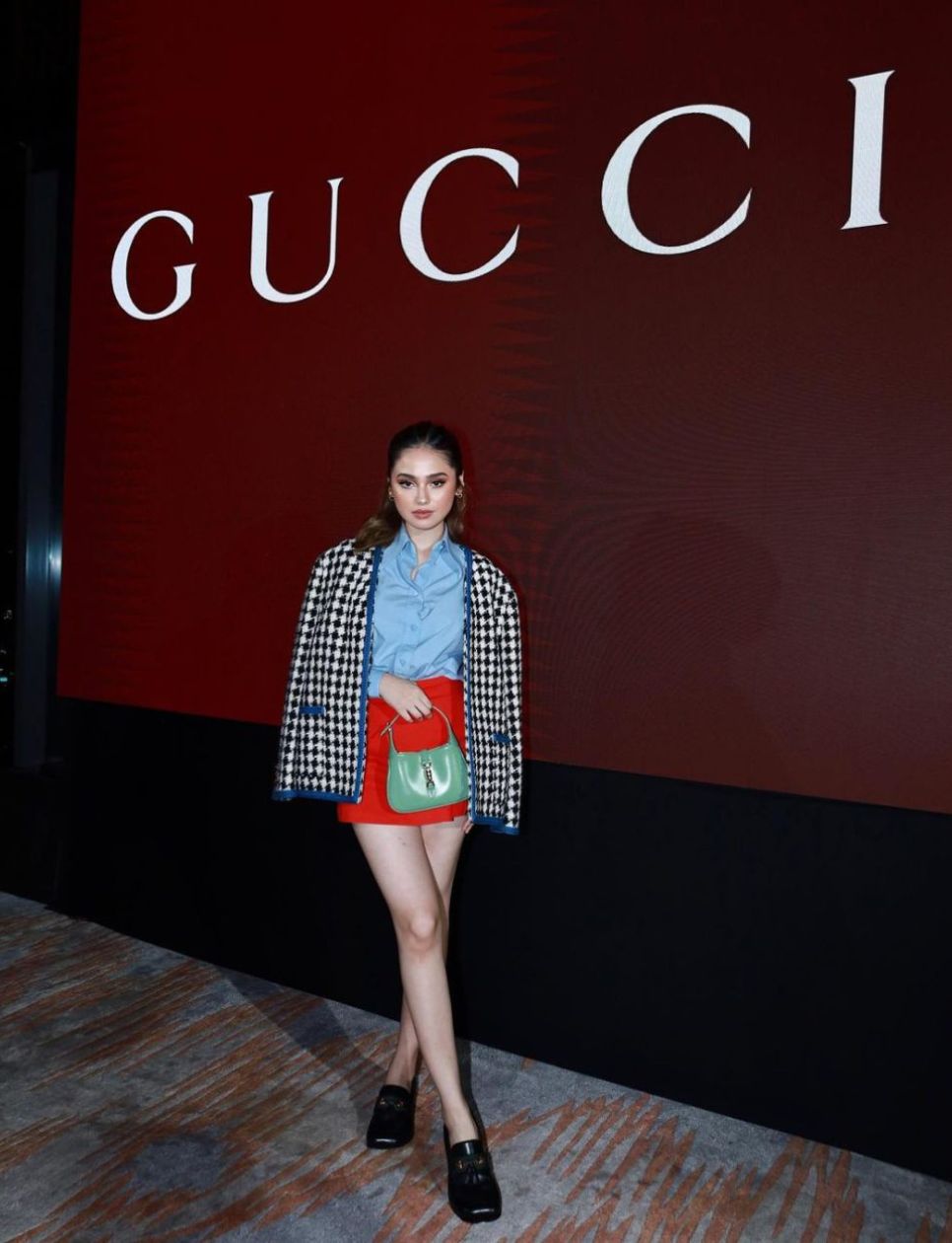 Syifa Hadju saat menghadiri salah satu event Gucci